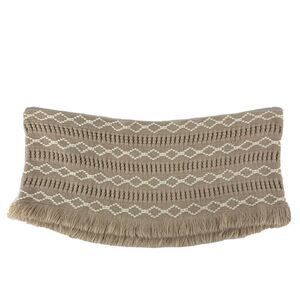 Caroline Hill Pink Fringe Trim Infinity Scarf